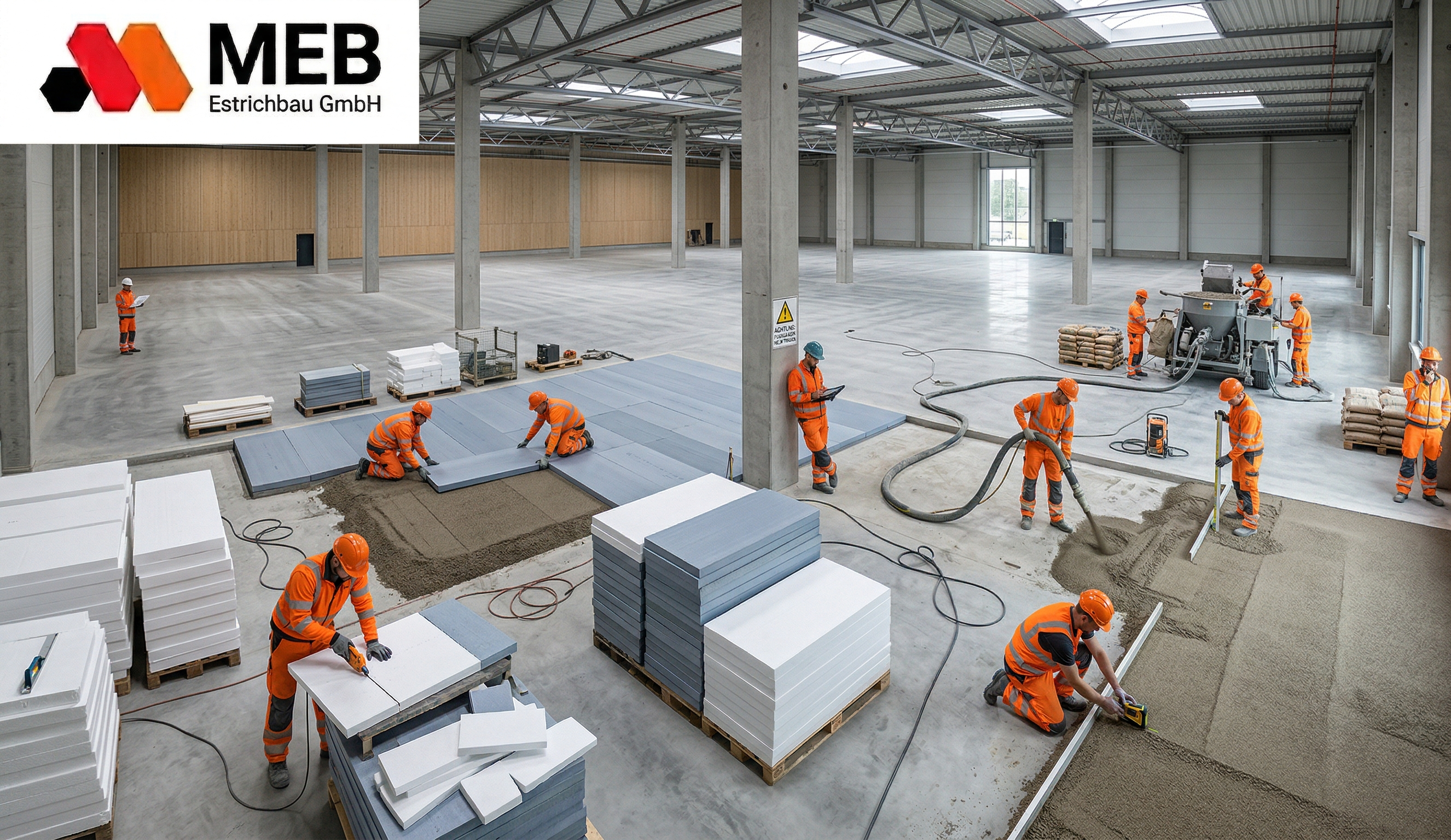 Estricharbeit Wohnraum und Design